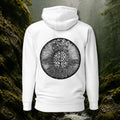 The Mycelial Halo Hoodie – Monochrome Edition