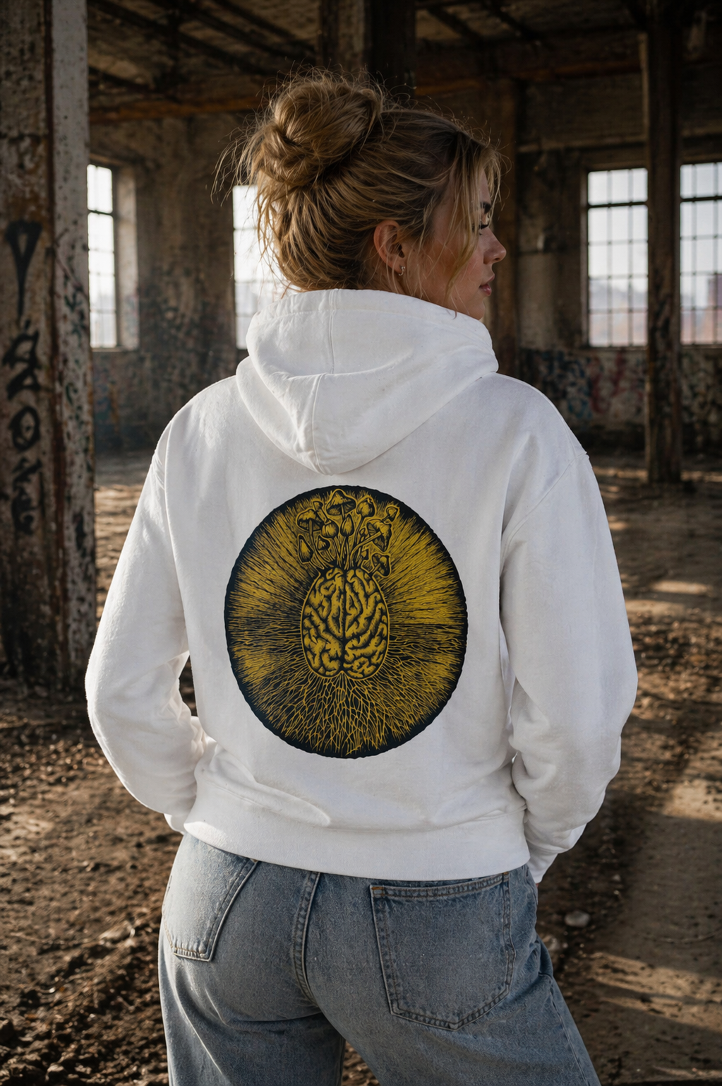 The Mycelial Halo Hoodie – Radiant Edition