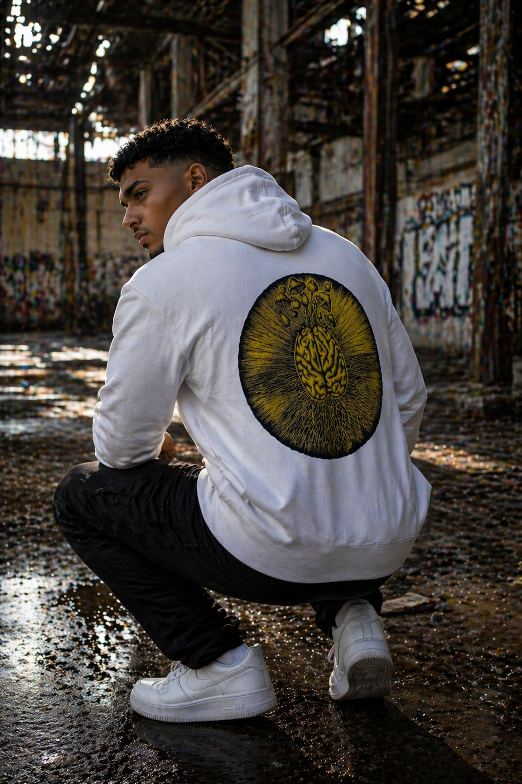 The Mycelial Halo Hoodie – Radiant Edition