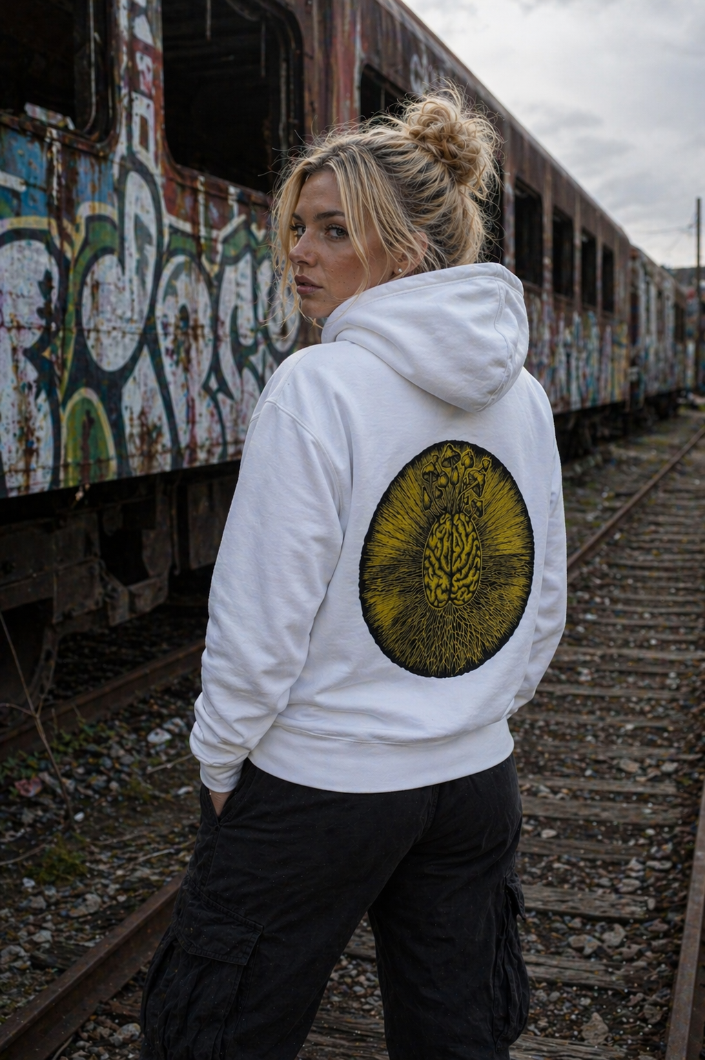 The Mycelial Halo Hoodie – Radiant Edition